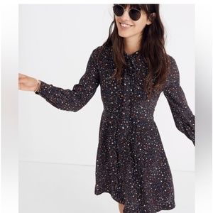 Madewell Long Sleeve Star Print Dress